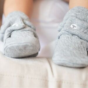 Burt's Bees Baby Soft Gray Booties